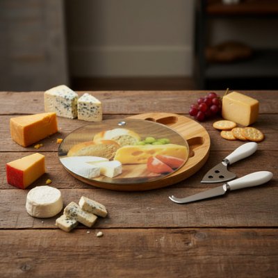 TABLA QUESO CON 2 ACCES.25 cm