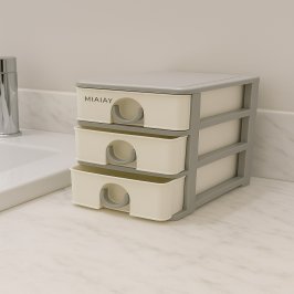23X16X19CM CAJONERA PVC 3 CAJONES