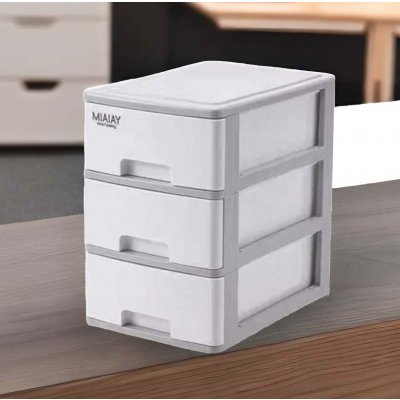 27X18X27CM CAJONERA PVC 3 CAJONES