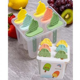 MOLDE PARA HELADO 6 CAVIDADES SURT