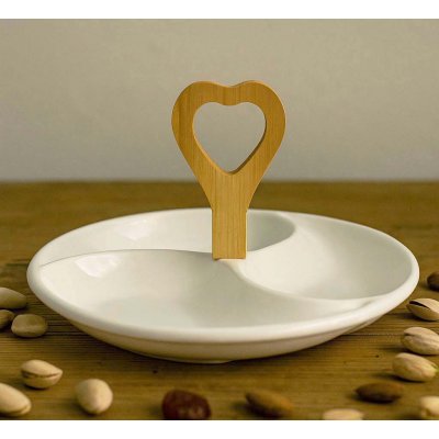 28CM PLATO COPETINERO C/MADERA