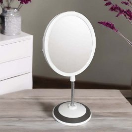 18CM ESPEJO OVAL BLANCO