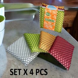 13X9CM SETX4 ESPONJAS COCINA SURT