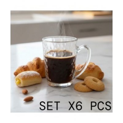 170ML SETX6 TAZA VIDRIO