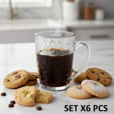 170ML SETX6 TAZA VIDRIO