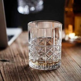 300ML SETX6 VASO WHISKY BORDE DORADO