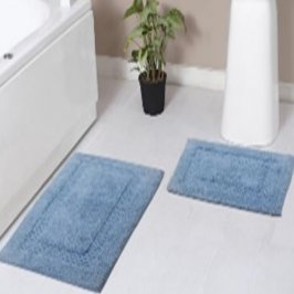 SET 40X60CM + 50X80CM ALF P/BAÑO CELESTE