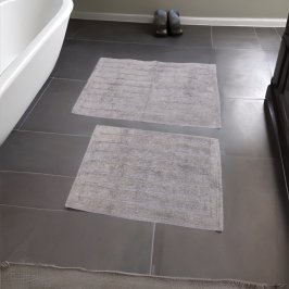 SET 40X60CM + 50X80CM ALF P/BAÑO GRIS OSCURO