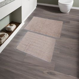SET 40X60CM + 50X80CM ALF P/BAÑO GRIS CLARO