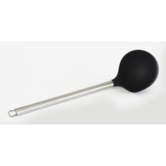 35CM CUCHARON SOPA SILICONA NEGRO