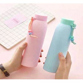 400ML BOTELLA AGUA FUNDA SILICONA SURT
