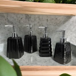 18CM DISPENSER PORC. NEGRO