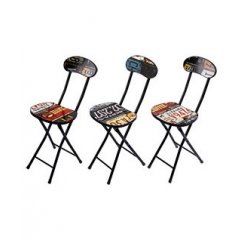 SILLA PLEGABLE METAL SURT.