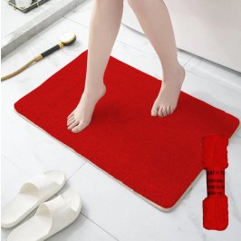 50X70CM ALF P/BAÑO ANTIDESLIZANTE ROJO