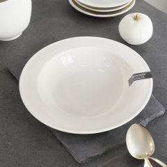 20CM PLATO HONDO PORC BLANCO