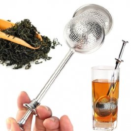 18CM INFUSOR DE TE ACERO INOX