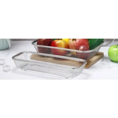 31X12CM ESCURRIDOR VEGETALES ACERO INOX