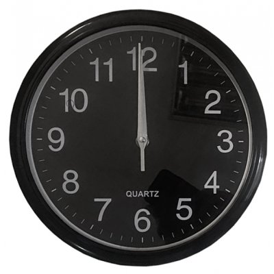 Ø26CM RELOJ PARED PLASTICO