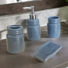 4PCS SET DE BAÑO PORCELANA GROS
