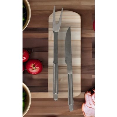 2PCS SET ASADO ACERO INOX