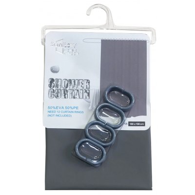 180CM CORTINA PARA BAÑO GRIS