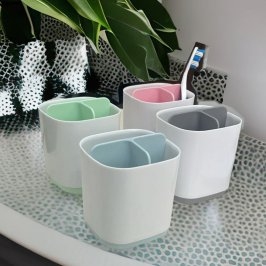 13X10CM ORGANIZADOR CEPILLO DE DIENTES SURT