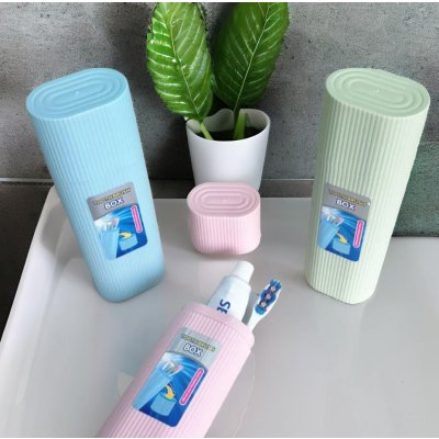 20X6.5CM PORTA CEPILLO DE DIENTES OVAL  SURT