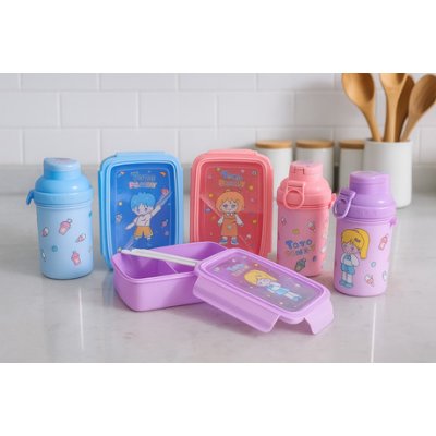 19X13CM LUNCHERA + 500ML VASO INFANTIL SURT