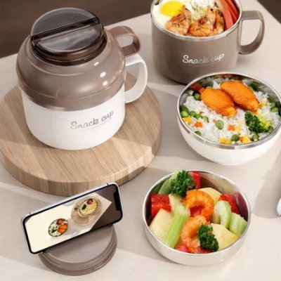Ø15X14CM 3PCS LUNCHERA ACERO INOX SURT PREMIUM