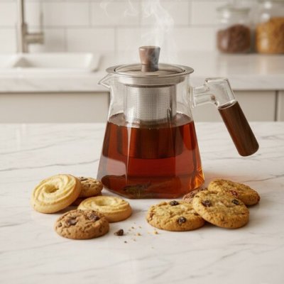 650ML TETERA VIDRIO C/INFUSOR