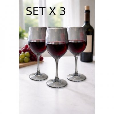 330ML SETX3 COPA VIDRIO FUME