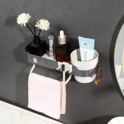 ESTANTE PARA BAÑO C/VASO