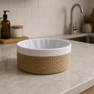 18CM CANASTO REDONDO BAMBOO