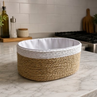 19X15CM CANASTO OVAL BAMBOO