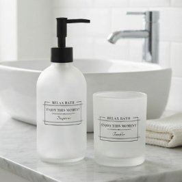 SET DE BAÑO 2 PCS VIDRIO ESMERICLADO
