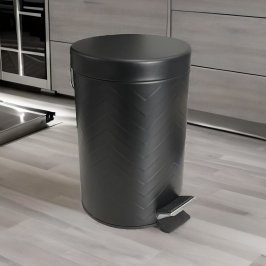 3LT TACHO BASURA NEGRO ACABADO TRAMADO