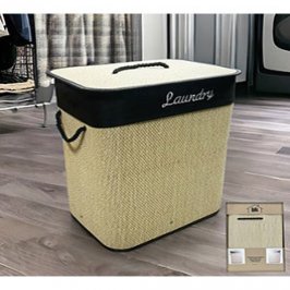 40x30xH50cm CESTO BAMBOO C/BOLSA INTERIOR LAVABLE